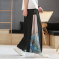 Load image into Gallery viewer, [Kusa Ink Series] ★Chinese-style pants★ Black Men's wide pants Large size Switching
