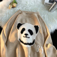 Load image into Gallery viewer, [Emeisa Series]★Sweater★ 3color Knit Tops Unisex Men's Panda Cute New Year Black Red
