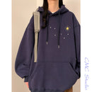 [SENSU Series] ★Parker★ Fleece lining 3color tops thick unisex men's star star pattern warm autumn/winter clothes