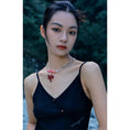 Load image into Gallery viewer, [Xiao Qing Long Shu Series] ★China style necklace★ China style accessories red red cute
