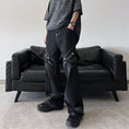 Load image into Gallery viewer, [G33 Series]★Pants★ 2color Denim Pants Bottoms Unisex Men's Large Size Black Brown Stylish
