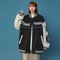 Load image into Gallery viewer, [GEBOXUAN series] ★Outer★ Stadium jacket 2color Unisex Men's Large size Color scheme Black Green
