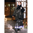 Load image into Gallery viewer, [Ancient Monster House -- Smoke Tank Series] ★China style coat★ Thick and warm winter clothing cloak loose black black
