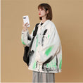 Load image into Gallery viewer, [Fujiiman Series] ★Jacket★ 2color outer denim unisex graffiti unique couple clothes retro oversize
