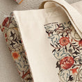 Load image into Gallery viewer, [Andcici Series]★Bag★ Tote bag, canvas bag, large capacity, date, floral pattern, oil painting style, commuting to work or school, beige, cute
