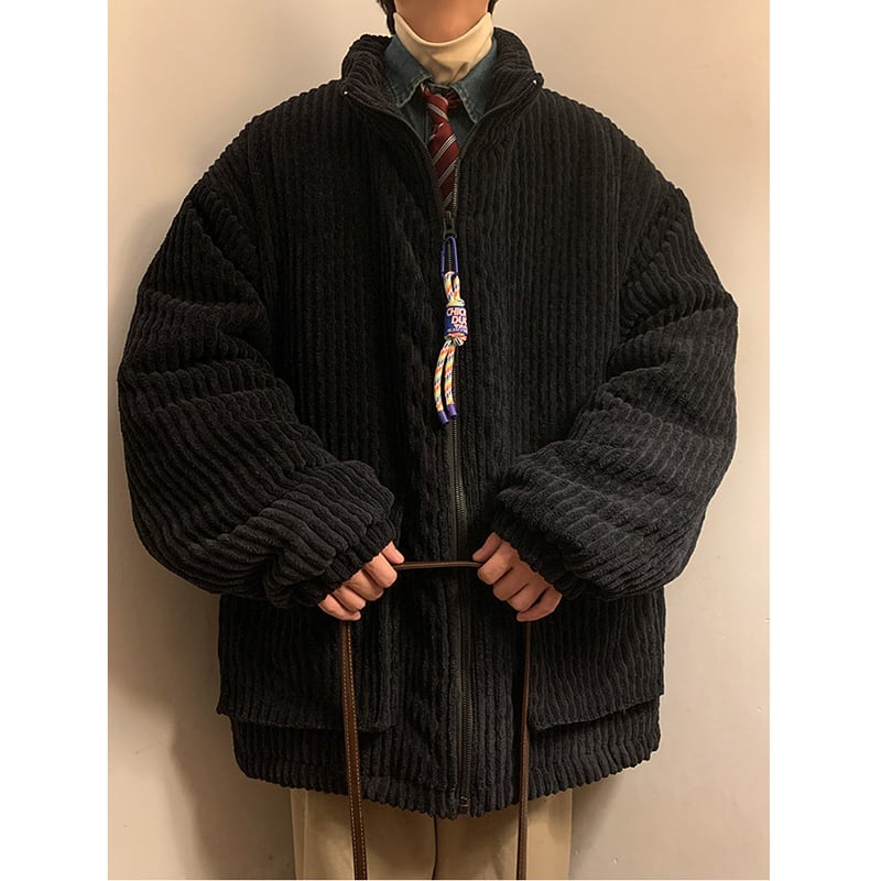 [KADISHOU series] ★Cotton coat★ 3color outer winter coat unisex men's large size corduroy