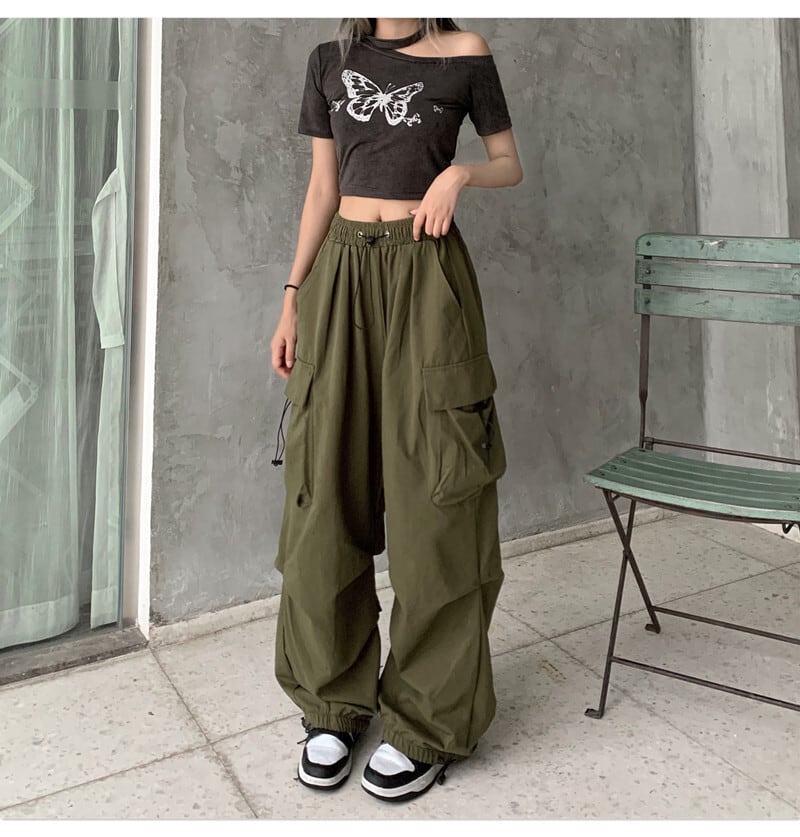 [Miyakoya Series]★Casual Pants★ Pants Bottoms 2 Colors Unisex Men's Green Black Black