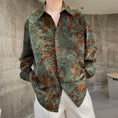 Load image into Gallery viewer, [Illustrated series]★China style shirt★ Tops Unisex Men's ML XL Green Green ML XL Retro
