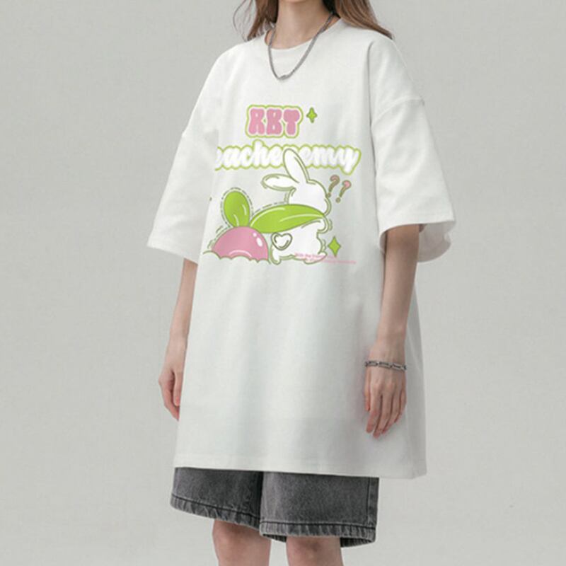 [CHAOMEICHEN Series]★T-shirt★ 4color Tops Short Sleeve T-shirt Spring/Summer ML XL 2XL Unisex Men's Rabbit Rabbit