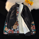 [HUICHUN Series]★China style outerwear★ 2color brushed lining winter coat jacket embroidery unisex men's large size