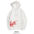 Load image into Gallery viewer, [Machiha clan series]★China style hoodie★ 2color black or white gold phoenix red phoenix embroidery stylish unique unisex men's
