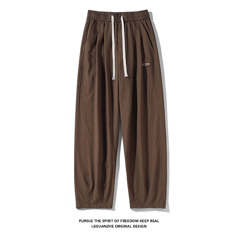 [BIGEMAN Series] ★Casual Pants★ 2color Bottoms Pants Unisex Men's Large Size Coffee Color Black