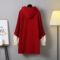 Load image into Gallery viewer, [Hersichy Series] ★Chinese style hoodie★ Fleece lining 2color hoodie dress Chinese clothing embroidery large size New Year red
