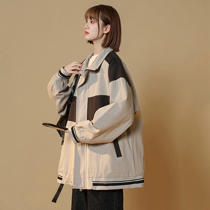 [CHAOMEICHEN Series] ★Jacket★ 3color outerwear unisex men's color scheme spring clothes casual easy to match