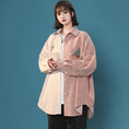 Load image into Gallery viewer, [GEBOXUAN Series]★Shirt with tie★ 2color tops unisex men's color scheme brown pink
