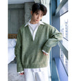 Load image into Gallery viewer, [CHICERRO series]★Sweater★ 2color tops fake layered unisex men's blue green
