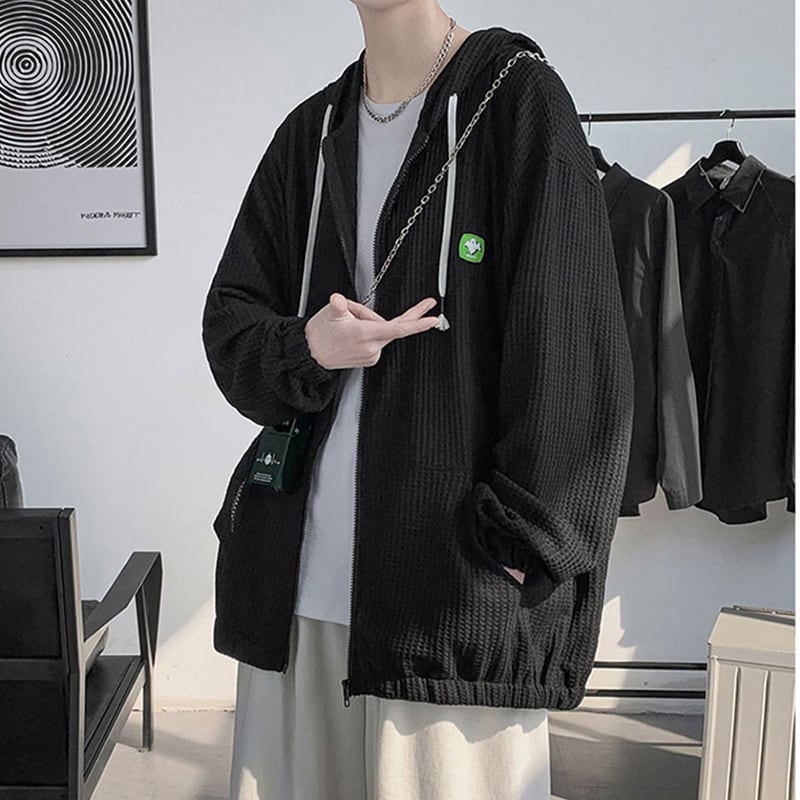 [MUCHUAN series] ★Thin jacket★ 4color outerwear unisex men's green black white gray