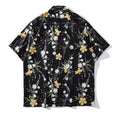 Load image into Gallery viewer, [TRAVEL ISSUANCE Series] ★Retro Shirt★ Floral Shirt Unisex Men's Loose Black Black
