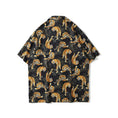 Load image into Gallery viewer, [TIANCAI Series]★Shirt★ Tiger Tiger Pattern Print Unisex Short Sleeve Loose ML XL 2XL Black Black
