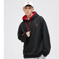 Load image into Gallery viewer, [Small trouble series]★China style hoodie★ Tops fake layered large size black black casual
