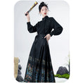 Load image into Gallery viewer, [Lou series]★China style skirt★Maki skirt bottoms Hanfu skirt black black long length
