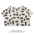 Load image into Gallery viewer, [UNBDEE Series]★Shirt★ Tops Unisex Men's ML XL 2XL Short Sleeve Shirt Summer Clothes Bear Cute Animal Pattern
