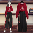 Load image into Gallery viewer, [XTINGYI Series]★China style setup, single item order★ Parka or pants casual embroidery red black
