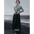 Load image into Gallery viewer, [Da Qinglong Shu Series] ★China style skirt★ Denim skirt bottoms slimming fashion long skirt
