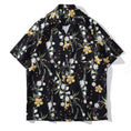 Load image into Gallery viewer, [TRAVEL ISSUANCE Series] ★Retro Shirt★ Floral Shirt Unisex Men's Loose Black Black
