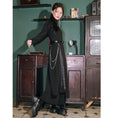 Load image into Gallery viewer, [Old Monster---Gold Series]★China style pants★Bottoms Gaucho pants original slimming black
