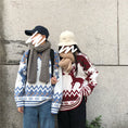 Load image into Gallery viewer, [LUSEN Series]★Sweater★ 2color Knit Tops Christmas New Year Deer Unisex Men's Red Blue
