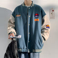 Load image into Gallery viewer, [PPDJ Series] ★Stadium Jacket★ 3color Outerwear Unisex Men's Large Size Apricot Black Blue Green
