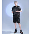 Load image into Gallery viewer, [Kyodo Series]★China style trousers★Bottoms, casual pants, shorts, short length pants, unisex, men's, letter pattern
