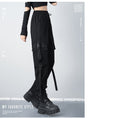 Load image into Gallery viewer, [AZE Series] ★Casual Pants★ Pants with Chains Bottoms Black Black Autumn Clothes Easy to Match and Slimming
