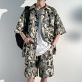 Load image into Gallery viewer, [KCSJ Series]★Setup★ Shirt + Shorts Unisex Men's Large Size Casual Aloha Shirt 2 Piece Set
