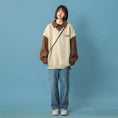 Load image into Gallery viewer, [Suikoishi Series]★Sweater★ Tops 4color Unisex Men's Fake Layered Green Beige Blue Black
