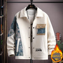 [MDW Series]★Quilted jacket★ 3color winter coat outerwear switching oil painting style unisex men's large size