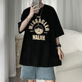 Load image into Gallery viewer, [Emeisa Series]★T-shirt★ Tops 3color Unisex Men's Short Sleeve T-shirt Casual Black White Blue Alphabet
