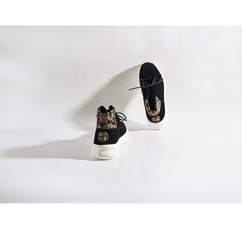 [Like Old Series] ★Shoes★ Men's Embroidery Boots Casual Shoes Chinese Style Shoes Size 39 40 41 42 43 44 Unique Design