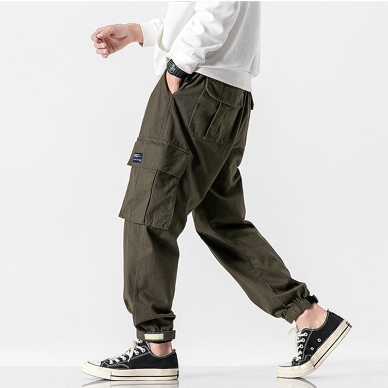 [BIGEMAN Series] ★Casual Pants★ 2color, 9/4 length bottoms, trousers, unisex, men's, large size, easy to match, commuting, traveling