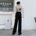 Load image into Gallery viewer, [Miyakoya Series]★Casual Pants★ Trousers Bottoms Cool Summer Fashion Black Black Sexy
