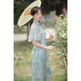 Load image into Gallery viewer, [Kaede bamboo --- Aoni series] ★Chinese style dress★ Hanfu dress, Chinese clothes, cute print, improves temperament
