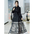 Load image into Gallery viewer, [BABA Series]★China Style Skirt★Maki Skirt, Hanfu Skirt, Women's, Improves Temperament, Black, Black
