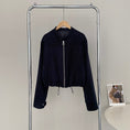 Load image into Gallery viewer, [Togawa Series] ★Outer★ 2color Jacket Short Length Simple Easy to Match Brown Navy ML
