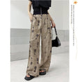 Load image into Gallery viewer, [YIDAO Series] ★Casual Pants★ Switching Print Summer Clothes Gaucho Pants Trousers Slimming Wear
