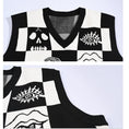 Load image into Gallery viewer, [Old Monster --- Abnormalism Series] ★Vest★ Tops V-neck Color scheme Black and white Original Retro Easy to match
