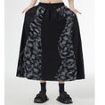 Load image into Gallery viewer, [YIDAO Series] ★Skirt★ 2 types available for selection Daily wear Black Black Switching Floral pattern Plaid pattern
