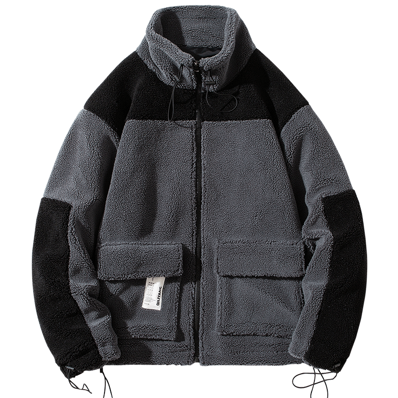 [Gyoshoen Series] ★Coat★ 2color Thick Warm Outer Jacket Color Scheme Unisex Men's Large Size