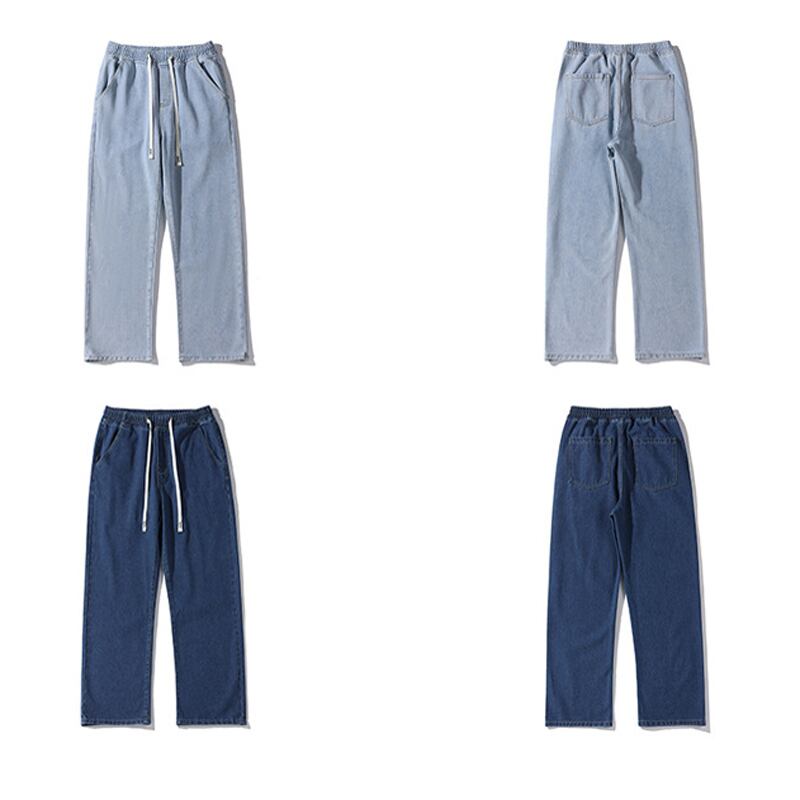 [BIGEMAN Series]★Denim pants★ 4color bottoms pants unisex men's large size plain simple