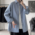 Load image into Gallery viewer, [BIGEMAN Series]★Shirt★ Tops 7color Unisex Men's Large Size Long Sleeve Shirt Plain Easy to Match
